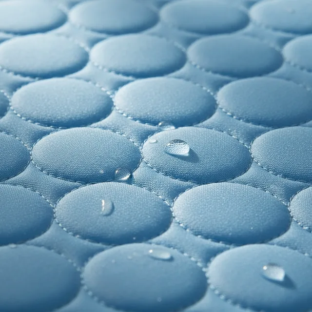 Texture du gel rafraîchissant matelassé du tapis Frichien